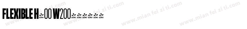 Flexible H400 W200字体转换